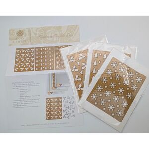 Rare Anna Griffin Shaker Window Card CHRISTMAS CONFETTI DIES